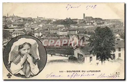 Cartes postales Folklore Limousin Enfant