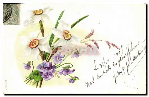 Cartes postales Fantaisie Fleurs