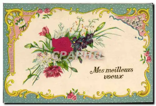 Cartes postales Fantaisie Fleurs