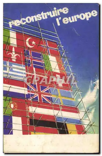 Cartes postales Publicite Reconstruire l&#39Europe