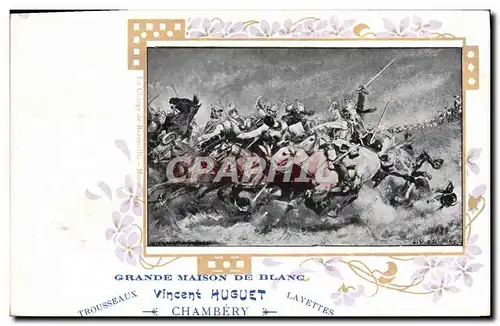 Cartes postales Publicite Vincent Huguet Chambery Trousseaux Lavettes