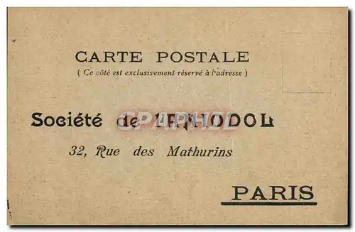 Cartes postales Publicite Societe de l&#39Aniodol Rue des Mathurins Paris