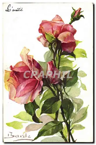 Cartes postales Fantaisie Fleurs