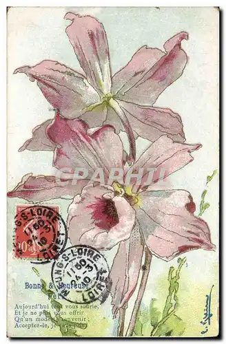 Cartes postales Fantaisie Fleurs