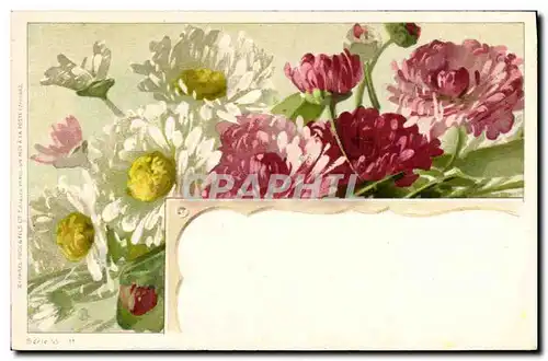 Cartes postales Fantaisie Fleurs