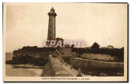 Cartes postales Phare Saint Georges de Didonne Le port