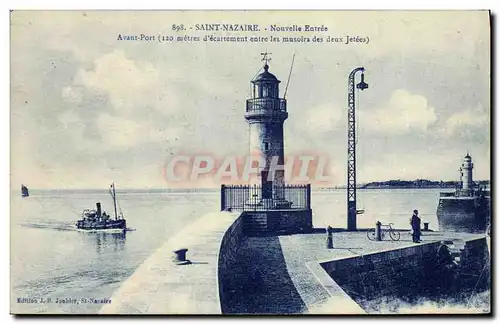 Ansichtskarte AK Phare Saint Nazaire Nouvelle entree Avant Port Bateau