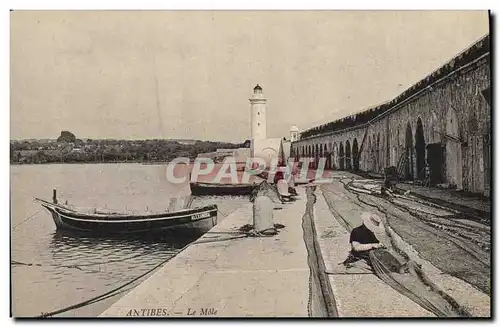 Cartes postales Phare Antibes Le Mole Pecheur