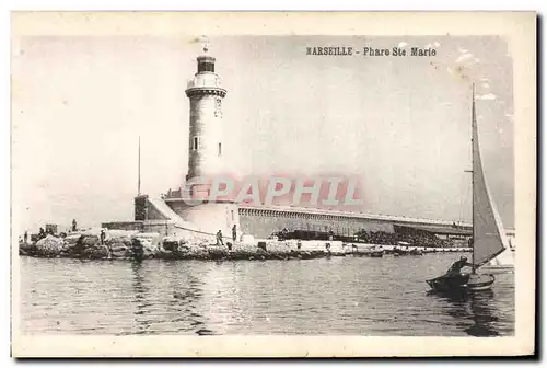 Ansichtskarte AK Phare Ste Marie Marseille