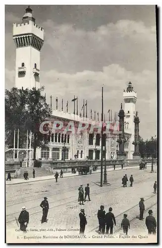 Cartes postales Phare Exposition maritime de Bordeaux Grand Palais Facade des Quais