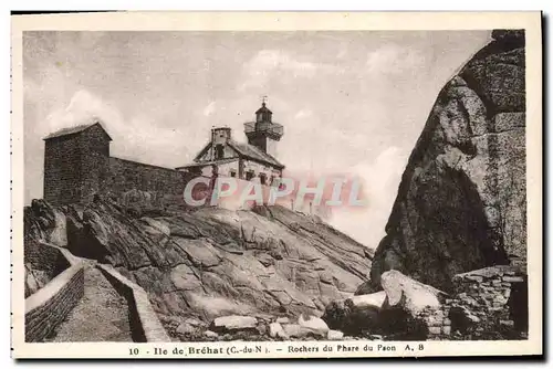 Cartes postales Ile de Brehat Rochers du Phare du Paon