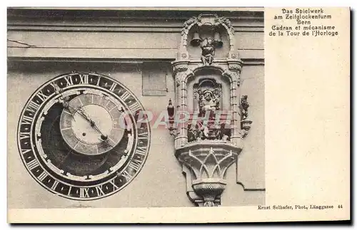 Cartes postales Bern Cadran et mecanisme de la tour de l&#39Horloge