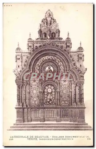 Cartes postales Horloge monumentale Verite Cathedrale de Beauvais