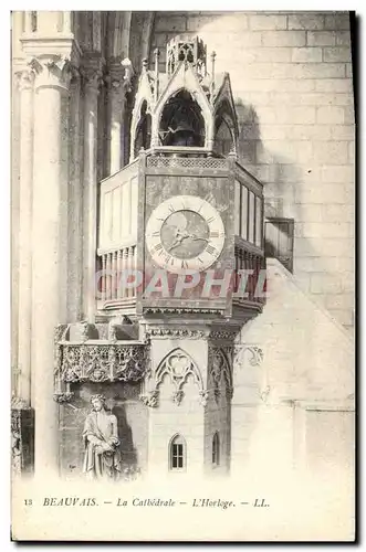 Cartes postales Horloge Beauvais Cathedrale