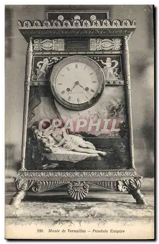 Cartes postales Horloge Musee de Versailles Pendule Empire