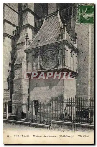 Ansichtskarte AK Horloge Renaissance Chartres