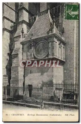 Cartes postales Horloge Renaissance Chartres