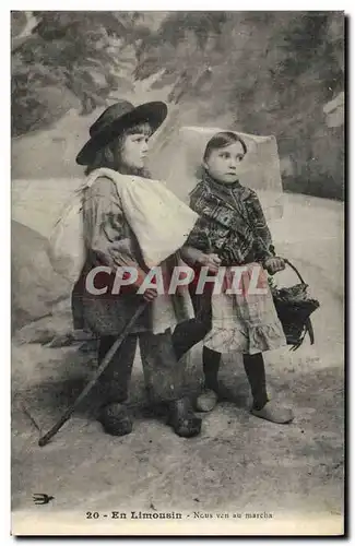Cartes postales Folklore Enfants En Limousin