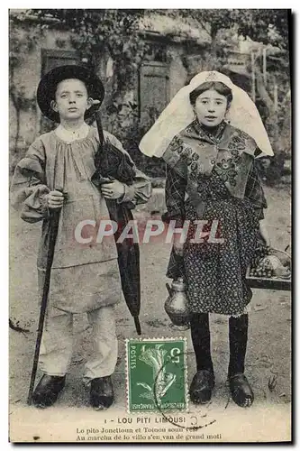 Ansichtskarte AK Folklore Enfants Limousin