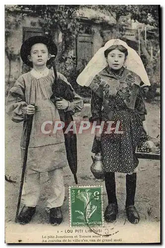 Cartes postales Folklore Enfants Limousin