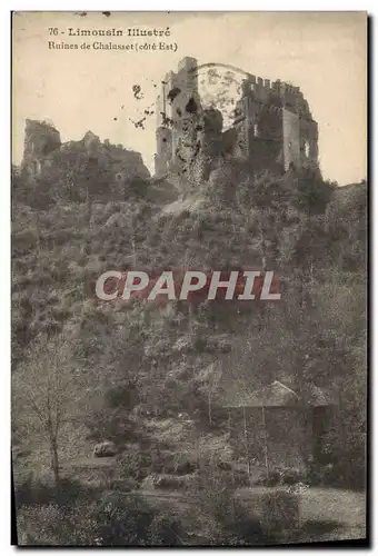 Cartes postales Limousin Ruines de Chalusset