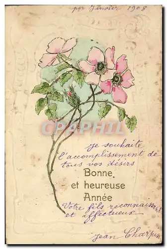 Cartes postales Fantaisie Fleurs