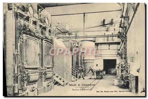 Ansichtskarte AK Moet et Chandon Station d&#39electricite