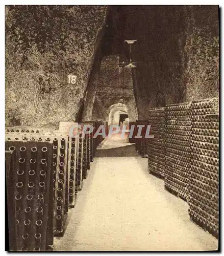 Ansichtskarte AK Champagne Pommery & Greno Reims Enfilade de crayeres d&#39origine gallo romaine