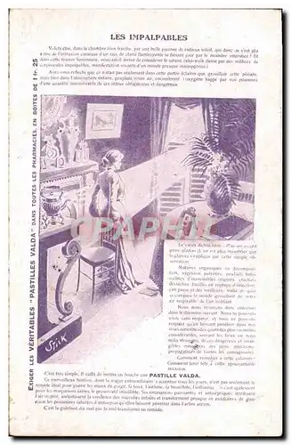 Cartes postales Publicite Les impalpables Pastille Valda Pharmacie