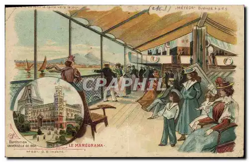 Cartes postales Publicite Exposition universelle de 1900 Le Mareorama
