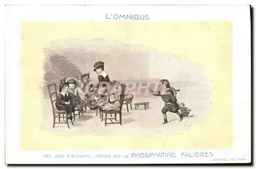 Cartes postales Publicite L&#39omnibus Phosphatine Freres Enfants