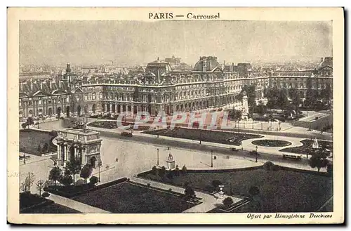 Cartes postales Publicite Anemoe Sirop Deschiens a l&#39hemoglobine Infirmiere Paris Carrousel Louvre