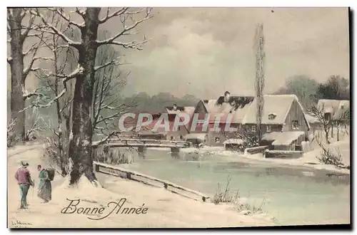 Cartes postales Fantaisie Bonne annee