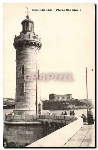 Cartes postales Phare Ste Marie Marseille