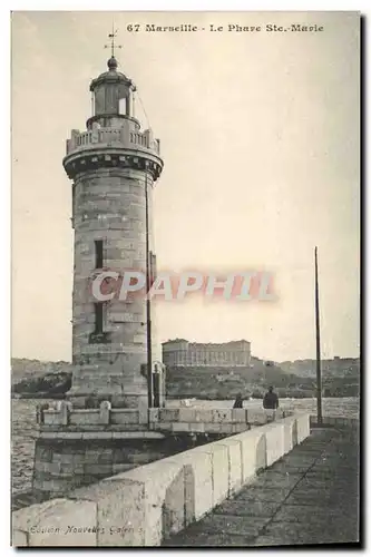 Cartes postales Phare Ste Marie Marseille