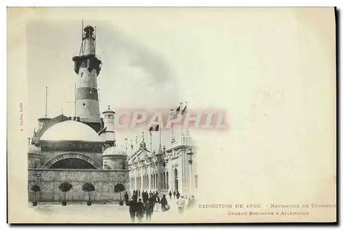 Cartes postales Phare Exposition de 1900 Navigation de commerce Grande Bretagne et Allemagne