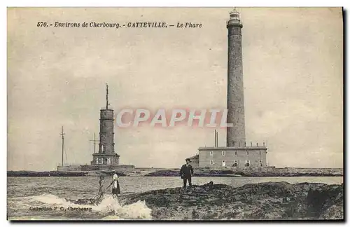 Ansichtskarte AK Phare Environs de Cherbourg Gatteville