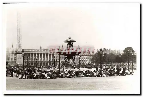 Cartes postales Militaria Paris Fusillade Place de la Concorde