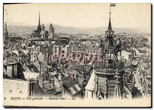 Cartes postales Horloge Dijon Vue generale Jacquemart