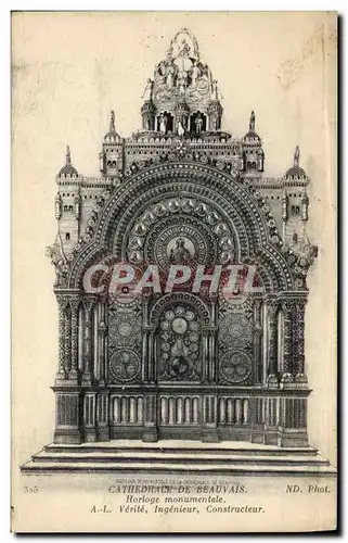 Ansichtskarte AK Horloge Cathedrale de Beauvais Horloge monumentale