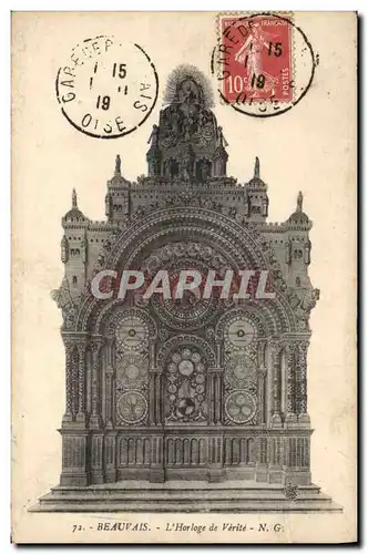 Cartes postales Horloge Beauvais L&#39Horloge de Verite