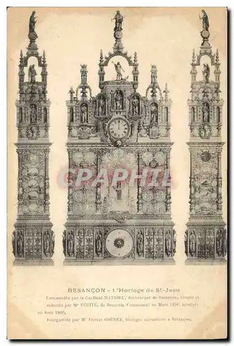 Cartes postales Horloge St Jean Besancon