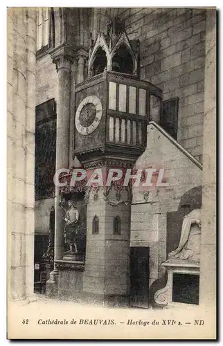 Ansichtskarte AK Horloge Cathedrale de Beauvais