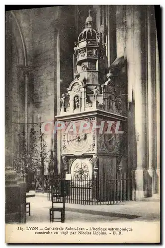 Cartes postales Horloge astronomique Lyon Cathedrale St Jean