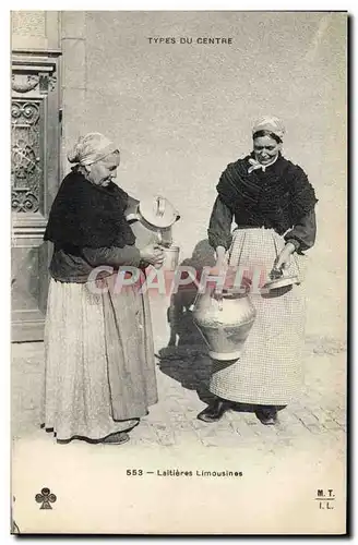 Ansichtskarte AK Folklore Types du Centre Laitieres Limousines TOP