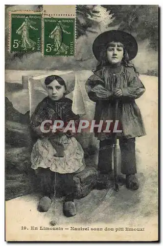 Cartes postales Folklore En Limousin Enfants