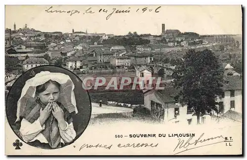 Cartes postales Folklore Limousin Enfant