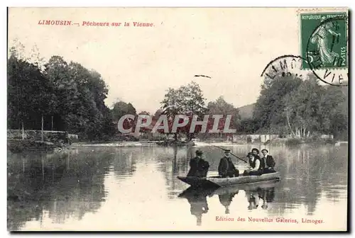 Ansichtskarte AK Folklore Limousin Pecheurs sur la Vienne