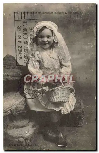 Ansichtskarte AK Folklore En Barbichet Enfant Coiffure Limousine