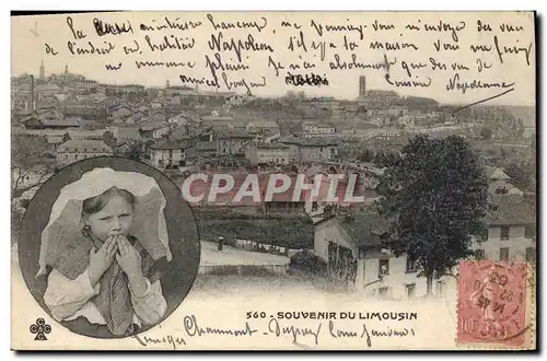 Cartes postales Folklore Limousin Enfant
